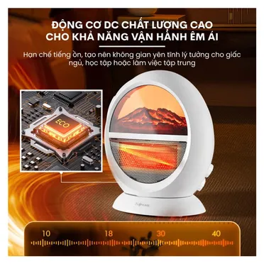 Quạt Sưởi Để Bàn Fujihome FH09 4