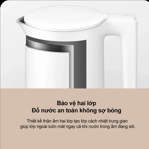 Ấm Đun Nước Xiaomi Smart Kettle 2 Pro EU (BHR9107EU) 1.7 Lít