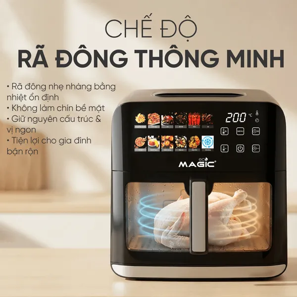 Nồi Chiên Không Dầu Magic Eco AC-162 8 Lít