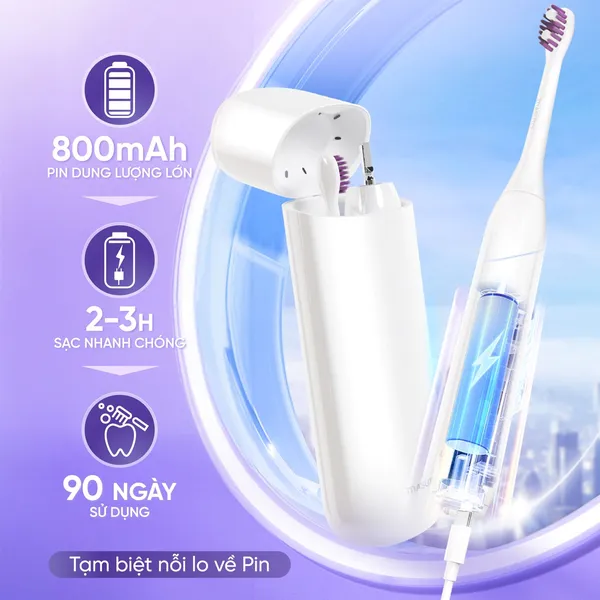 Bàn Chải Điện Masuto HyperUVSonic - 5 Đầu Bàn Chải