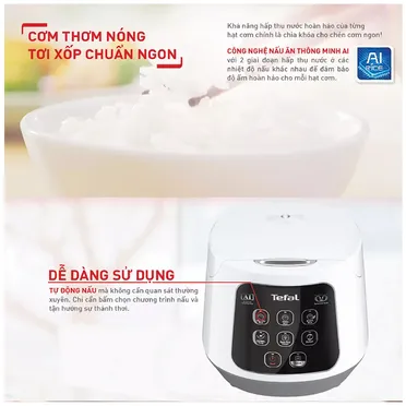Nồi Cơm Điện Tử Tefal Easy Rice Compact RK730168 1 Lít 7