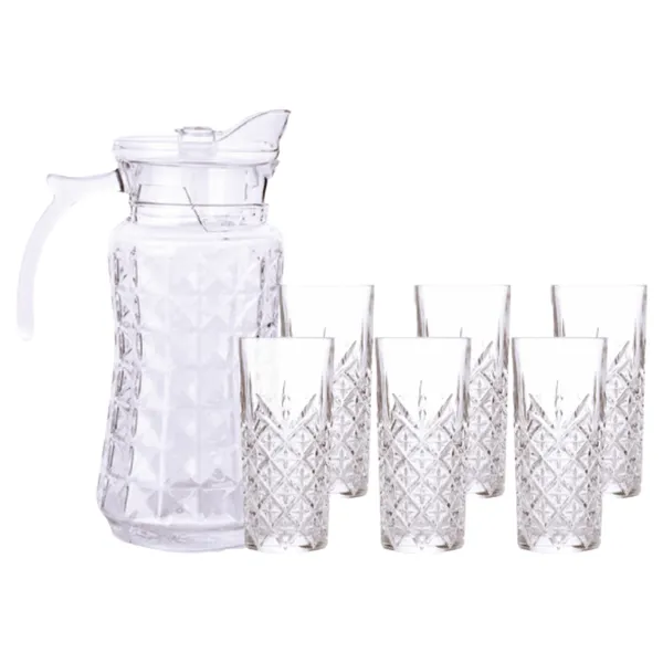 Bộ Bình Ly Thủy Tinh Deli Bright 7 Món