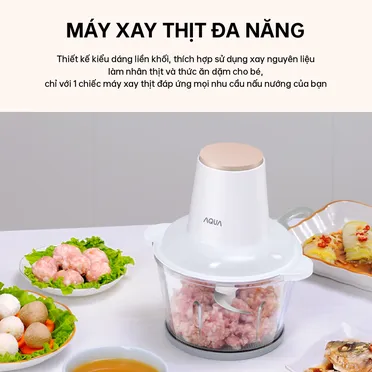 Máy Xay Thịt Aqua AQS-GGS201R(W)-VN 1.8 Lít 4
