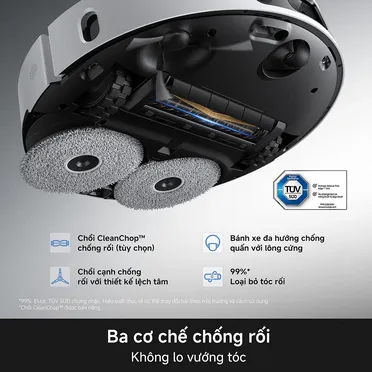 Robot Hút Bụi Lau Nhà Mova E50 Ultra Màu Đen 12