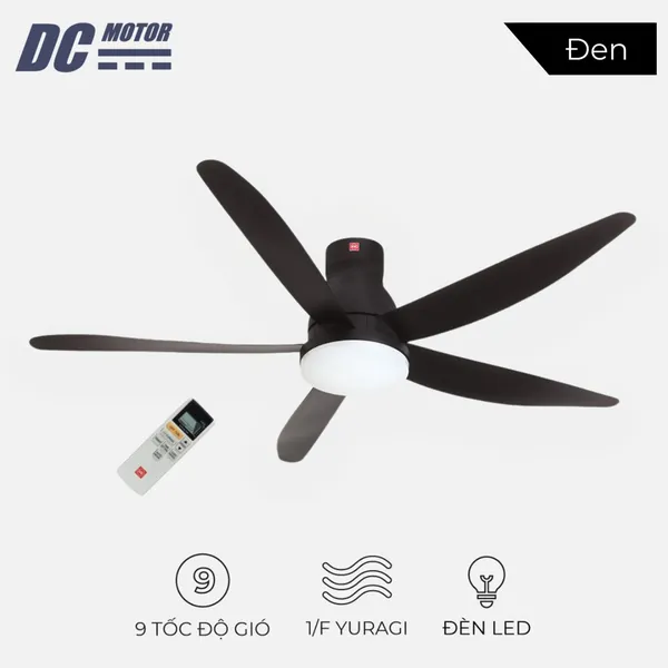 Quạt Trần KDK U60FWS(BK)