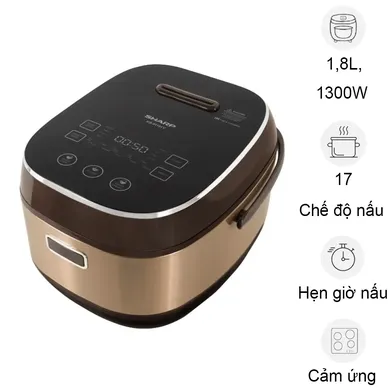 Nồi Cơm Điện Tử Cao Tần Sharp KS-IH191V-GL 1.8 Lít