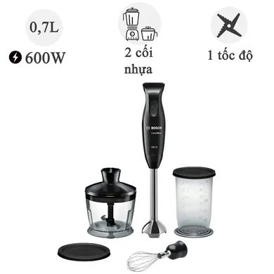 Máy xay cầm tay Bosch MSM2650B 600W