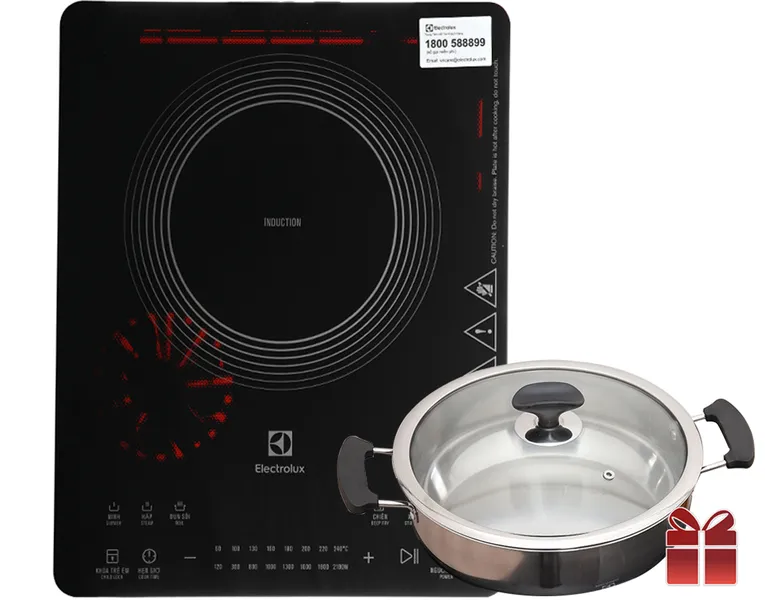 Bếp từ đơn Electrolux ETD42SKR 2100W (Tặng Kèm Nồi)