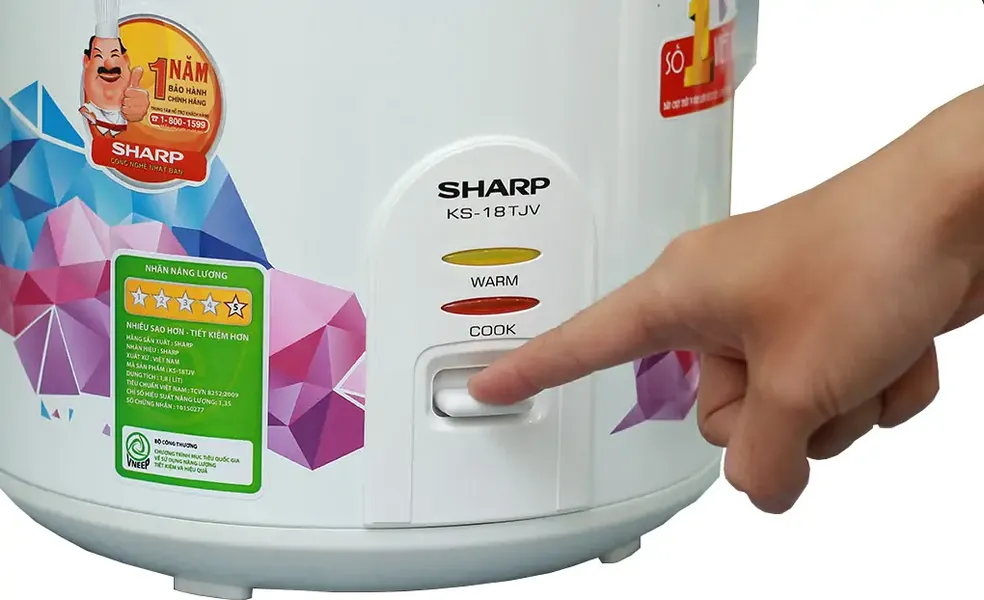 Nồi Cơm Điện Sharp KS-18TJV 1.8 Lít