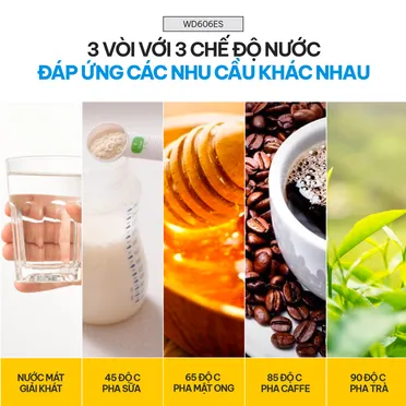 Cây Nước Nóng Lạnh Bình Âm Cao Cấp Fujihome WD606ES 4