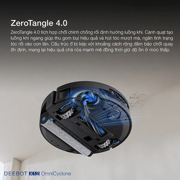 Robot Hút Bụi Thông Minh Ecovacs X12 Omnicyclone