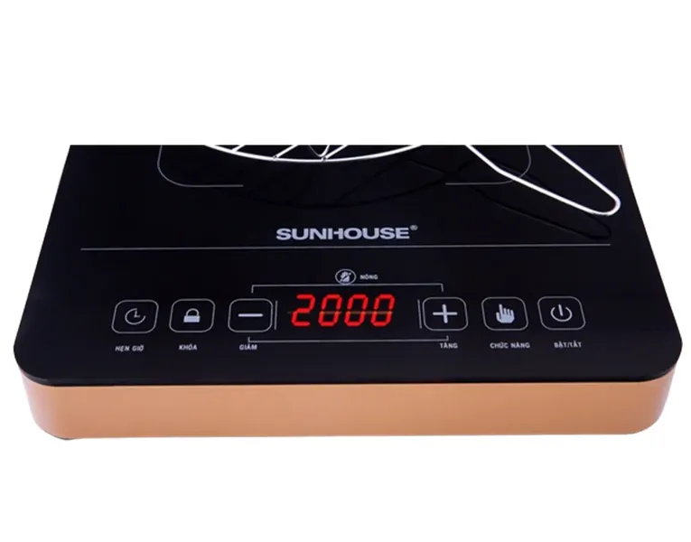 Bếp Hồng Ngoại Cảm Ứng SUNHOUSE SHD6015 (Tặng Kèm Vỉ Nướng)