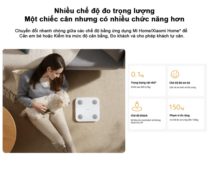 Cân Sức Khỏe Xiaomi Body Composition Scale S400 (BHR7793GL)