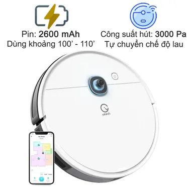 Robot Hút Bụi Ecovacs Yeedi VAC - Hàng Chính Hãng - Bản Quốc Tế