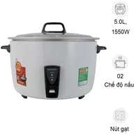 Nồi Cơm Điện Sharp KSH-D55V 5 Lít