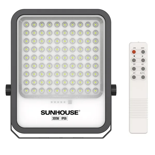 Đèn Pha Năng Lượng Mặt Trời Dùng Ngoài Trời, Sân Vườn Eco Sunhouse SHE-LECPLSE01.300W