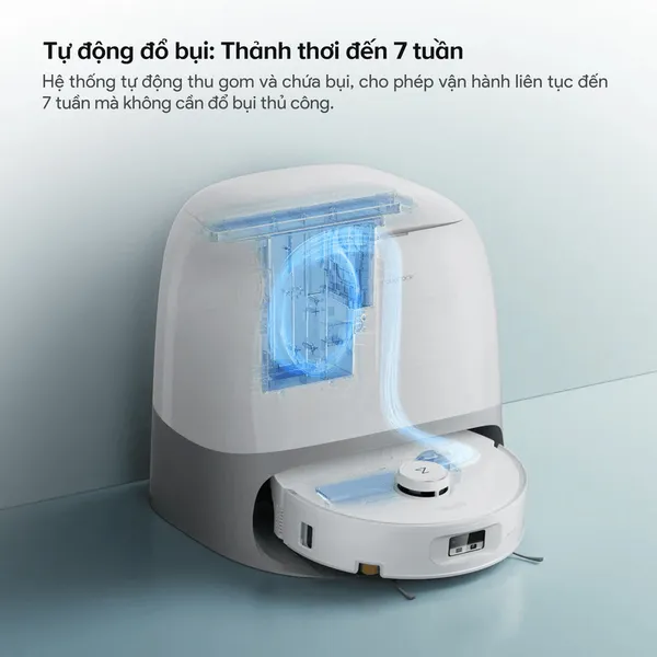 Robot Hút Bụi Roborock Curv 2 Flow Màu Trắng