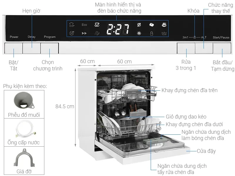 Máy Rửa Chén Galanz GR12462T