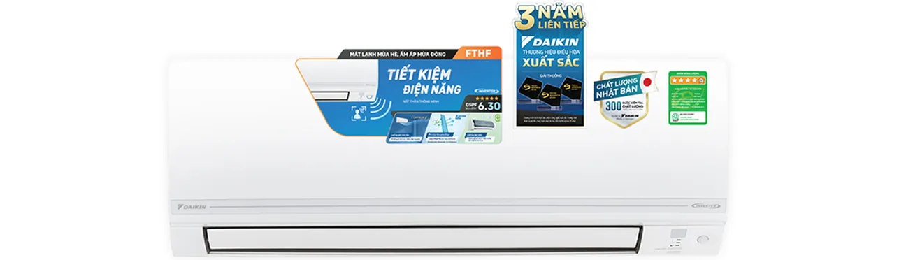 Máy Lạnh 2 Chiều Daikin Inverter 1.5 Hp FTHF35VAVMV