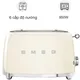 Máy Nướng Bánh Mì SMEG TSF01CREU - Kem