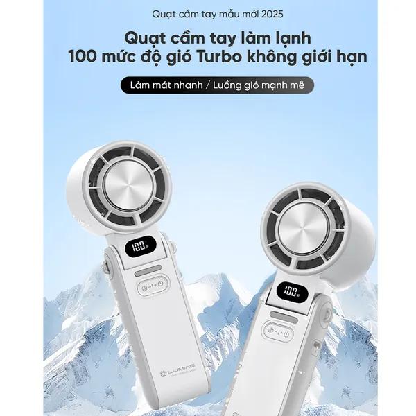 Quạt Cầm Tay Mini Có Sò Lạnh Lumias F3600