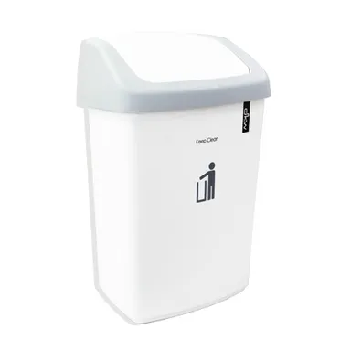 Thùng Rác Nhựa Nắp Lật 9L KEEP CLEAN 0