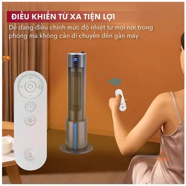 Quạt Sưởi Gốm Tích Hợp Tạo Ẩm Fujihome FH6000 10
