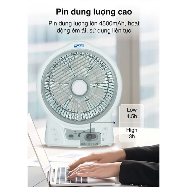 Quạt Sạc 12W AC ARF03D106