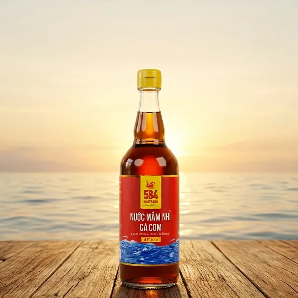 Nước Mắm 584 Nha Trang Chai Thủy Tinh 500ml, 40 Độ Đạm T0540