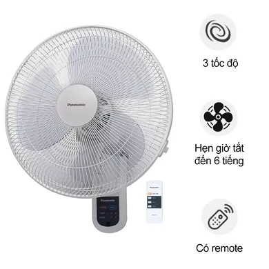 Quạt Treo Tường Có Remote Panasonic F-409M 57.5W