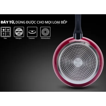 Chảo Đá Hoa Cương Đáy Từ Sunhouse SFP24B 5