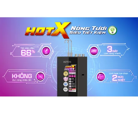Máy Lọc Nước RO Nóng Tươi Hydrogen Ion Kiềm Mutosi MP-P88N 10 Lõi 7