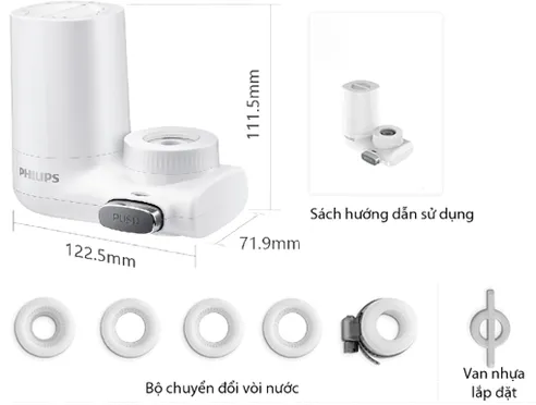 Bộ lọc nước tại vòi Philips AWP3753 2