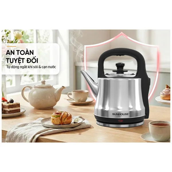 Ấm Siêu Tốc Inox 5 Lít Sunhouse SHD1403