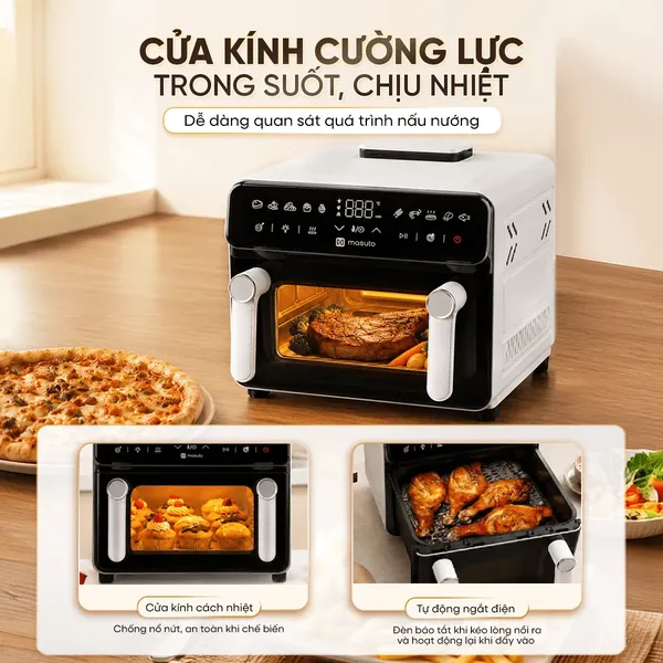 Nồi Chiên Không Dầu Masuto MSPPrimeAir 12 Lít