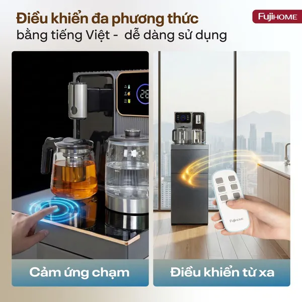 Cây Nước Nóng Lạnh Có Ngăn Khử Khuẩn UV Fujihome TB241N-UV