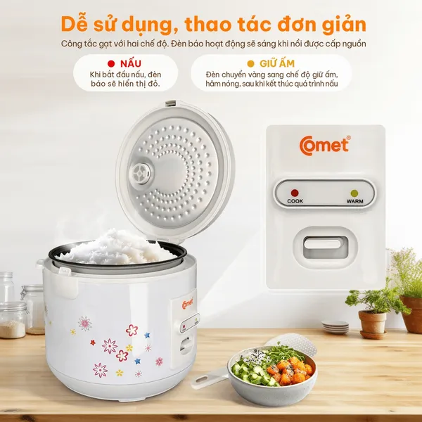 Nồi Cơm Điện Comet CM8015 1.8 Lít