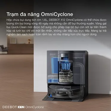 Robot Hút Bụi Thông Minh Ecovacs X12 Omnicyclone 5