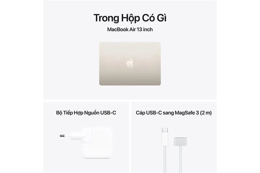 Laptop MacBook Air 13 inch M5 (16GB+512GB) Vàng