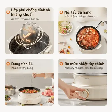 Nồi Lẩu Đa Năng 3 Trong 1 Joyoung JHP-525 5 Lít 4