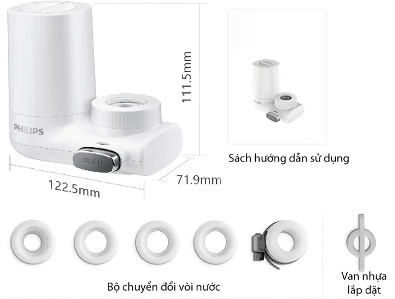 Bộ lọc nước tại vòi Philips AWP3753