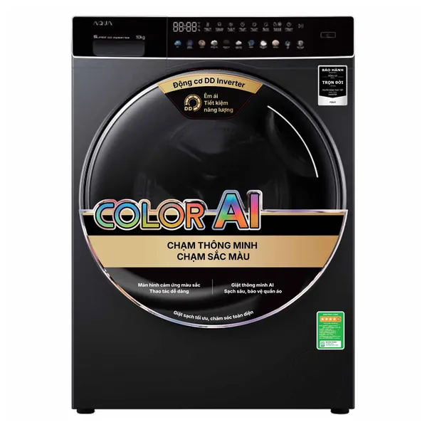 Máy Giặt Aqua Inverter 10 Kg AQD-DDW1000J.BK
