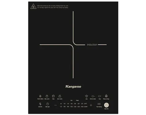 Bếp Điện Từ Đơn Kangaroo KGIC22S2 2200W (Tặng Kèm Nồi)