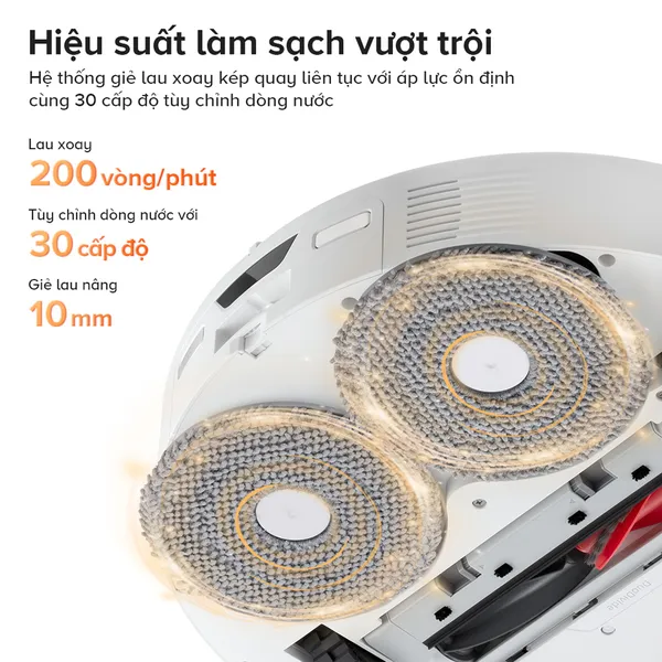 Robot Hút Bụi Lau Nhà Roborock Q Revo 5V1 Trắng