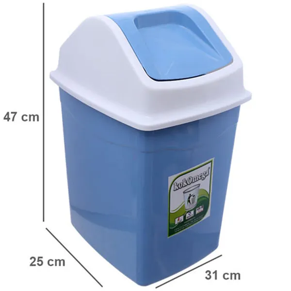 Thùng Rác Nắp Lật KOKOMEGA OMTR02 12L