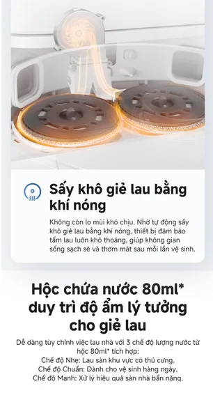 Robot Hút Bụi Lau Nhà Mova E40 Ultra