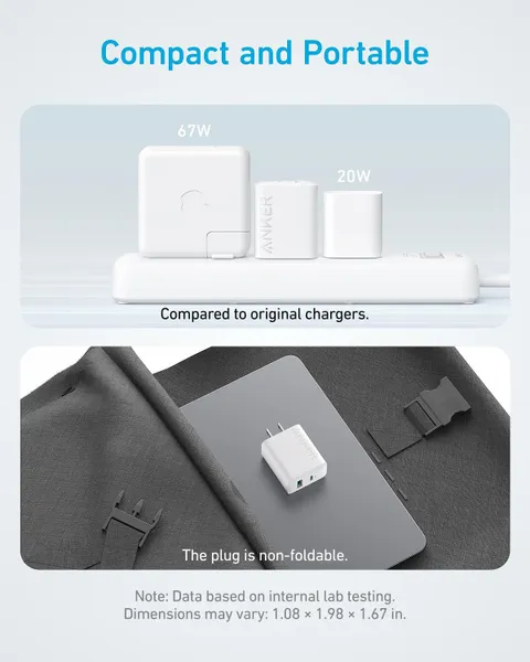 Củ Sạc Anker 312 1C1A 20W (with USB-C Cable) Trắng (White) B2B_B2348