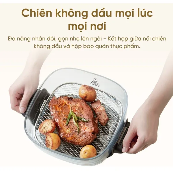 Nồi Chiên Không Dầu 2 Lòng Nồi Dreame Tasti PT60