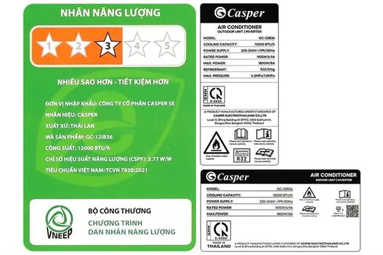 Máy Lạnh Casper Inverter 1.5 Hp GC-12IB36 5