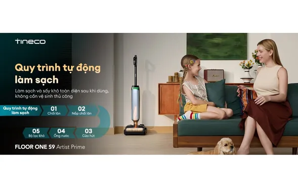 Máy Lau Sàn Hút Bụi Tineco Floor One S9 Artist Prime 15